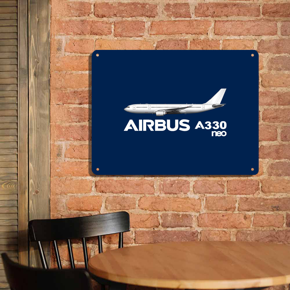 The Airbus A330neo Printed Metal Sign