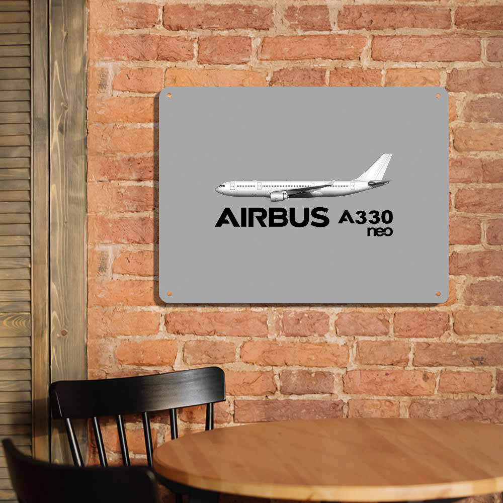 The Airbus A330neo Printed Metal Sign