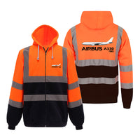 Thumbnail for The Airbus A330neo Designed Reflective Zipped Hoodies