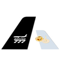 Thumbnail for The Boeing 777 Designed Tail Shape Badges & Pins