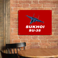 Thumbnail for The Sukhoi SU-35 Printed Metal Sign