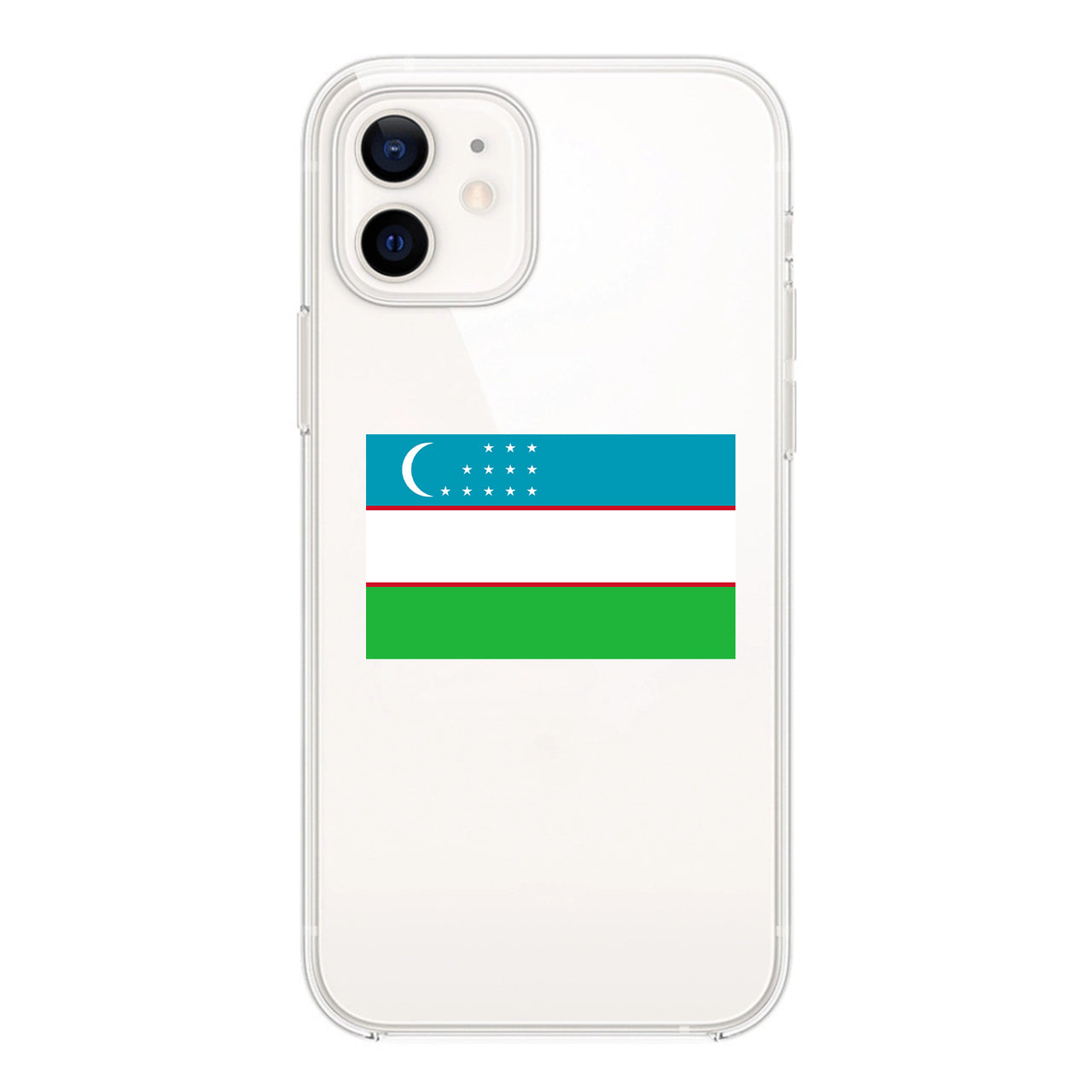 Uzbekistan Designed Transparent Silicone iPhone Cases