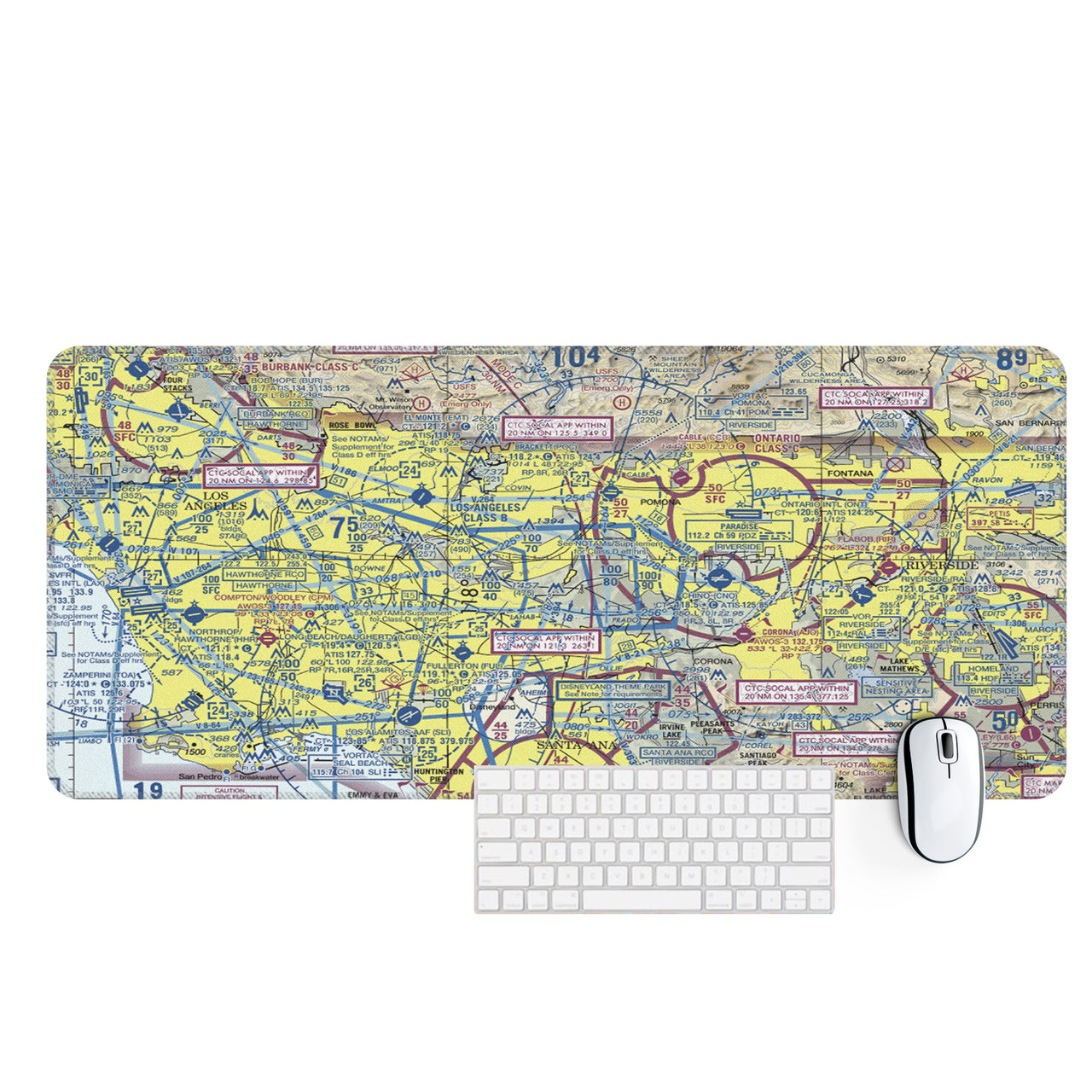 VFR Chart Designed Desk Mats