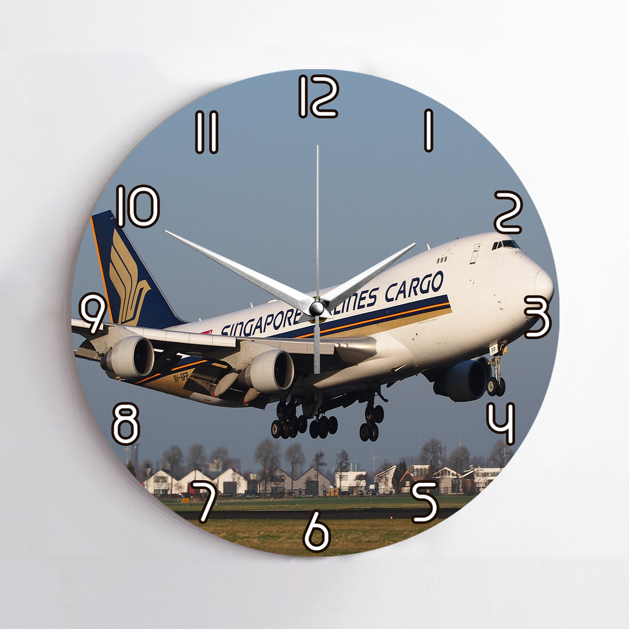 Singapore Airlines Cargo Boeing 747 Designed Wall Clocks