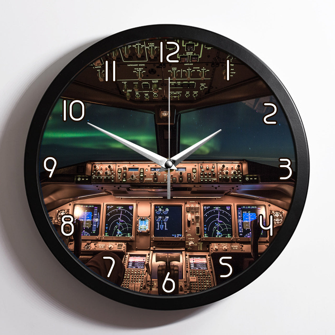 Boeing 777 Cockpit Designed Wall Clocks