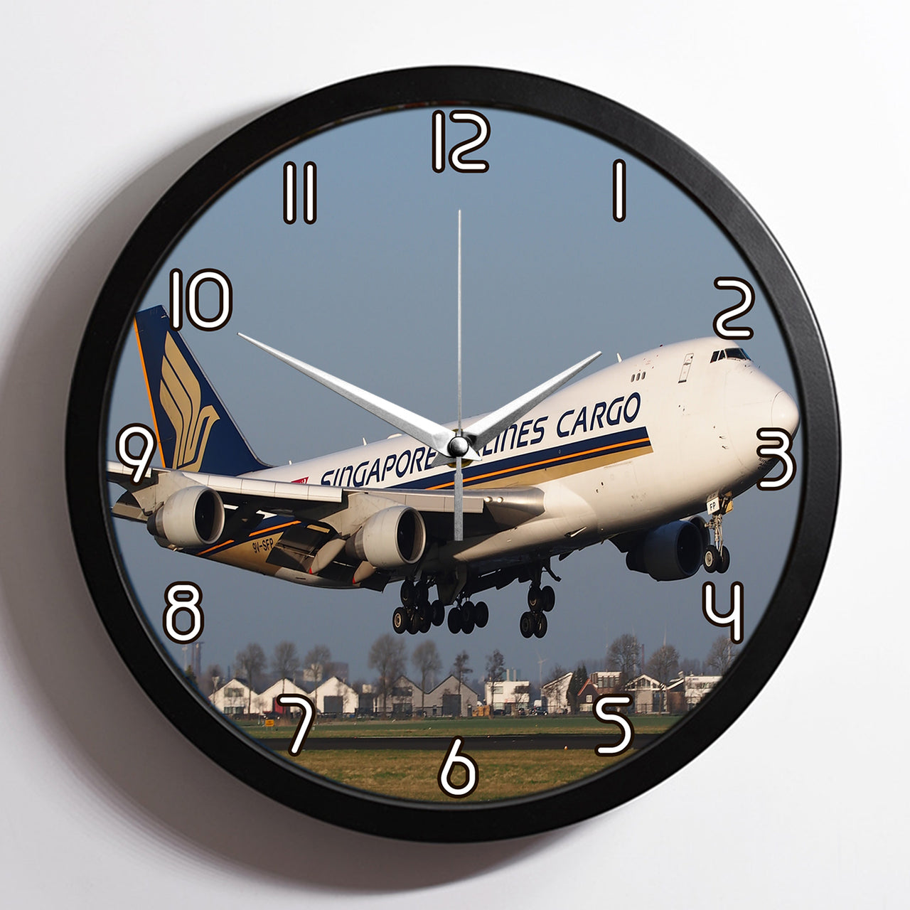 Singapore Airlines Cargo Boeing 747 Designed Wall Clocks