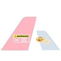 Thumbnail for Warning May Constantly Talk About Aviation Designed Tail Shape Badges & Pins