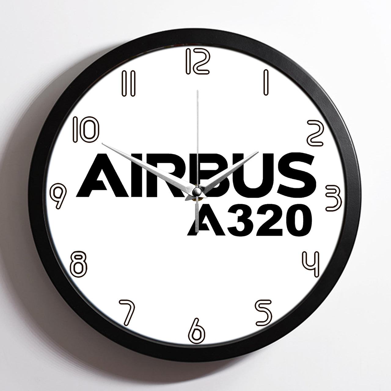 Airbus A320 & Text Designed Wall Clocks