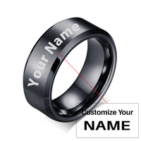 Thumbnail for Your Custom Design & Image & Logo & Text Design  Men's Pure Tungsten Gold Ring