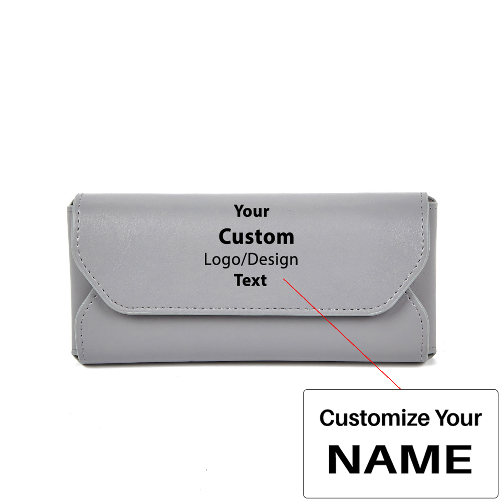 Your Custom Design & Image & Logo & Text Design Solid Color (1) Anti Pressure And Anti-wear Glasses Case