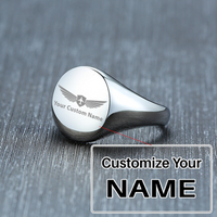 Thumbnail for Your Custom Design & Image & Logo & Text Design  14MM Stainless Steel Smooth Ring (2)