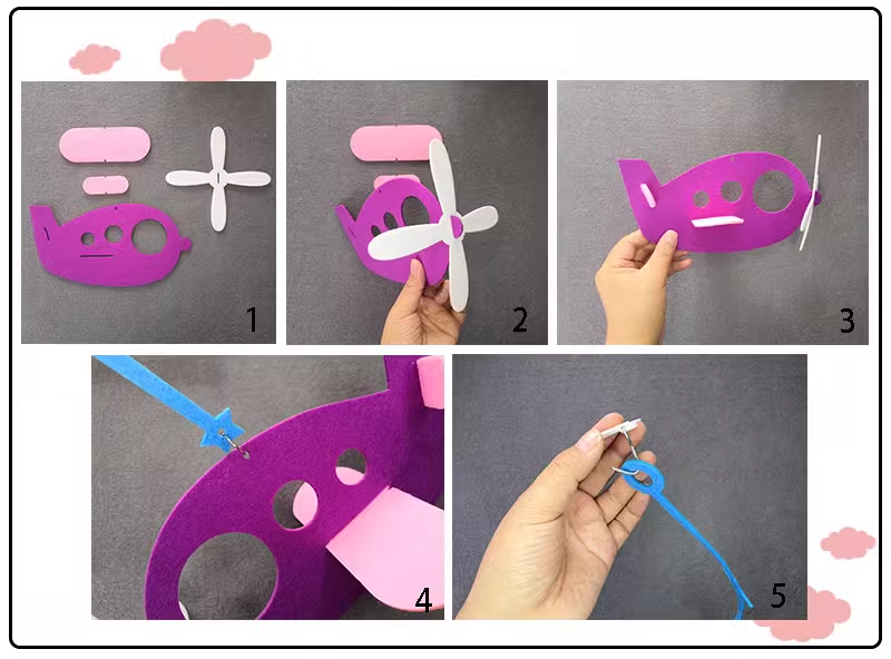 Cartoon Airplane Ten types  For Christmas Tree Didiseaon Ornaments