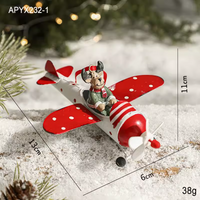 Thumbnail for Flying Airplane Santa Claus  &Reindeer Claus  for Christmas Tree Didiseaon Ornaments