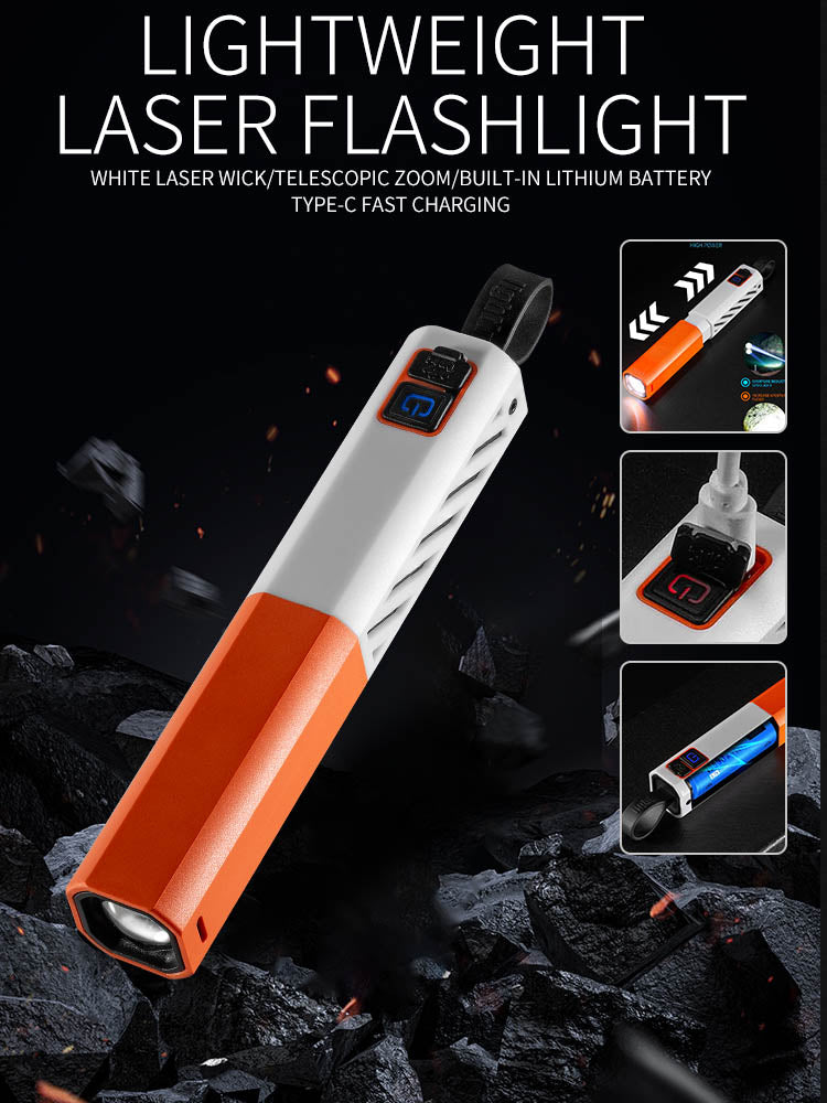 LED Simple Long-Range Aluminum Alloy Light Flashlight