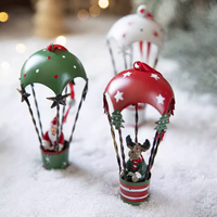 Thumbnail for Hot Air Balloon Santa Claus Snowman&Reindeer Claus  for Christmas Tree (1) Didiseaon Ornaments