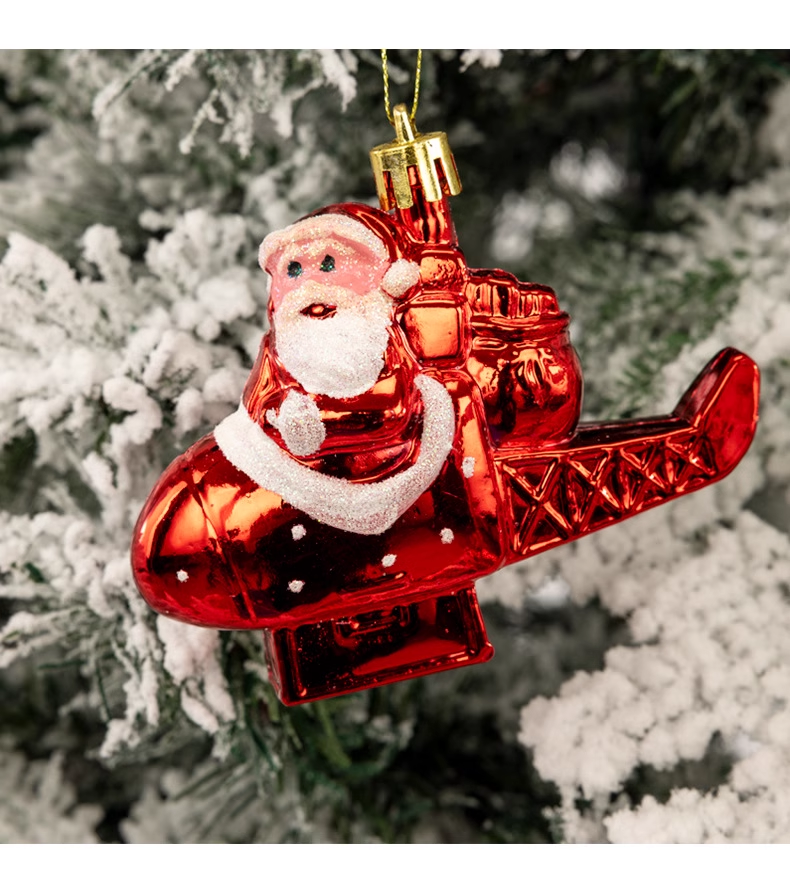 Flying Airplane Santa Claus  for Christmas Tree Didiseaon Ornaments