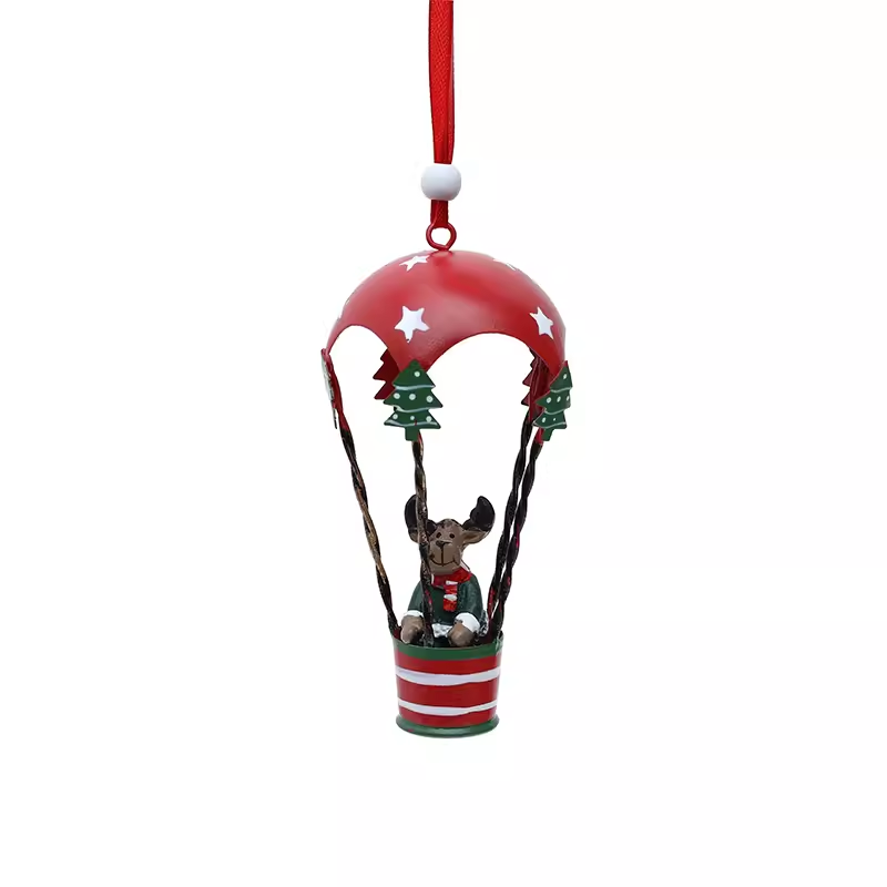 Hot Air Balloon Santa Claus Snowman&Reindeer Claus  for Christmas Tree (1) Didiseaon Ornaments