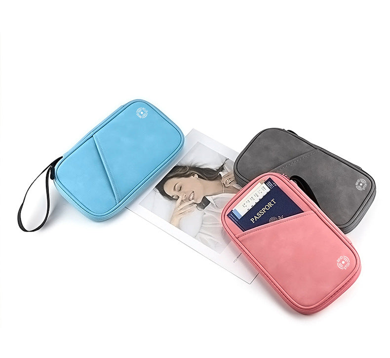 Anti Theft Brush RFID Travel Passport Protective Cover Storage Card Bag