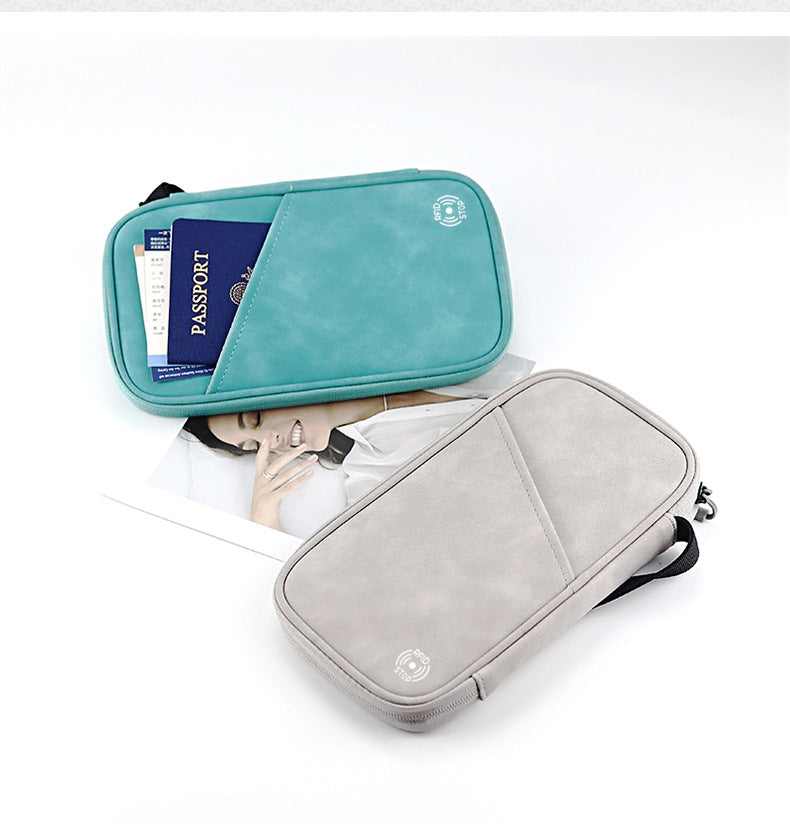 Anti Theft Brush RFID Travel Passport Protective Cover Storage Card Bag