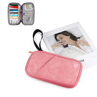 Thumbnail for Anti Theft Brush RFID Travel Passport Protective Cover Storage Card Bag