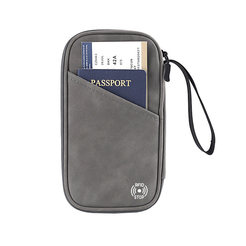 Anti Theft Brush RFID Travel Passport Protective Cover Storage Card Bag