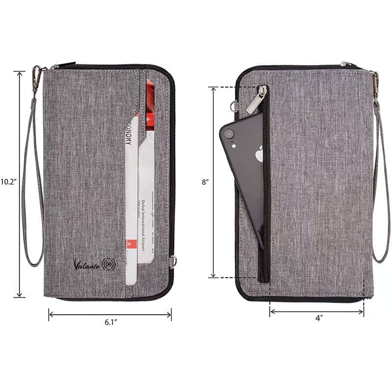 Waterproof And Laser Resistant Multifunctional Large Capacity Passport Bag