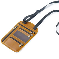 Thumbnail for Cowhide RFID Multi functional neck hanging passport bag