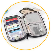 Thumbnail for Anti Theft Brush RFID Travel Passport Protective Cover Storage Card Bag