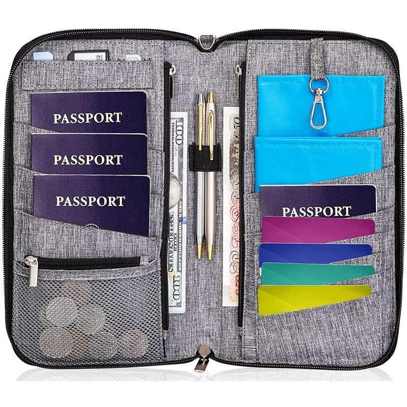 Waterproof And Laser Resistant Multifunctional Large Capacity Passport Bag