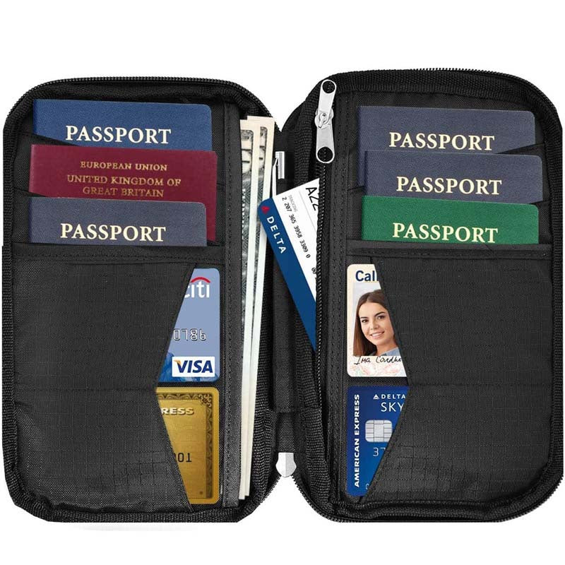 Waterproof And Laser Resistant Multifunctional Large Capacity Passport Bag