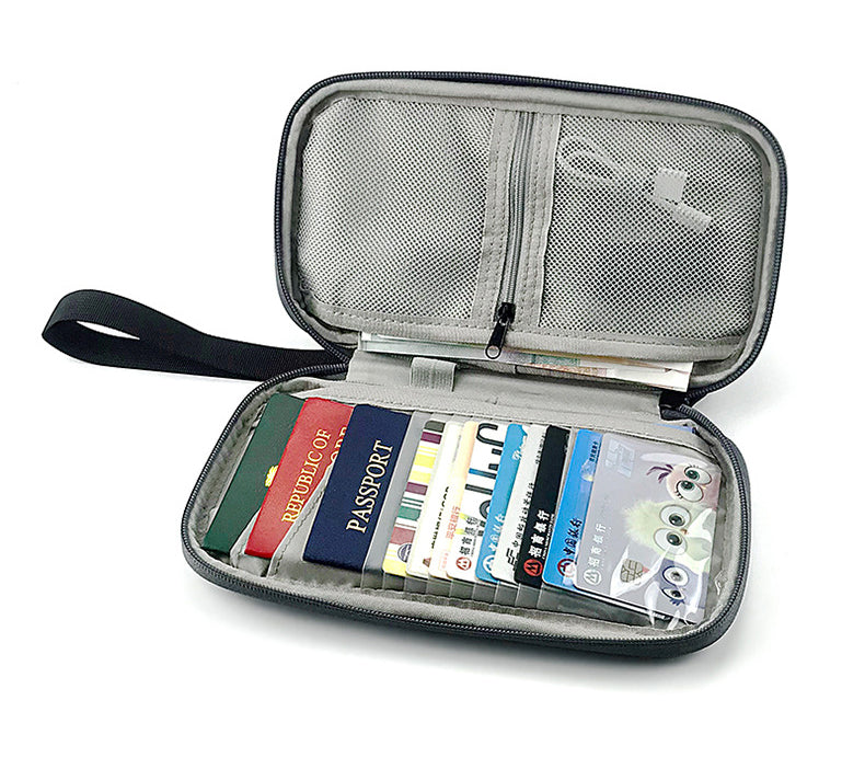 Anti Theft Brush RFID Travel Passport Protective Cover Storage Card Bag