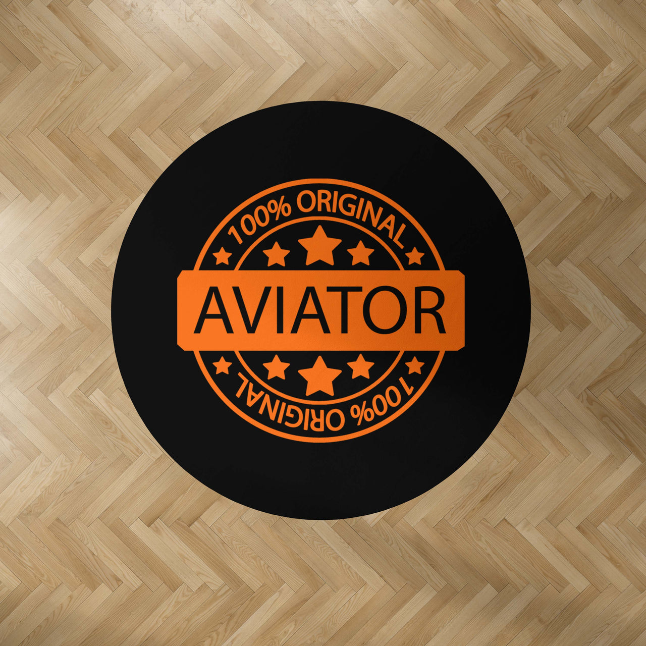 100 Original Aviator Designed Carpet & Floor Mats (Round)