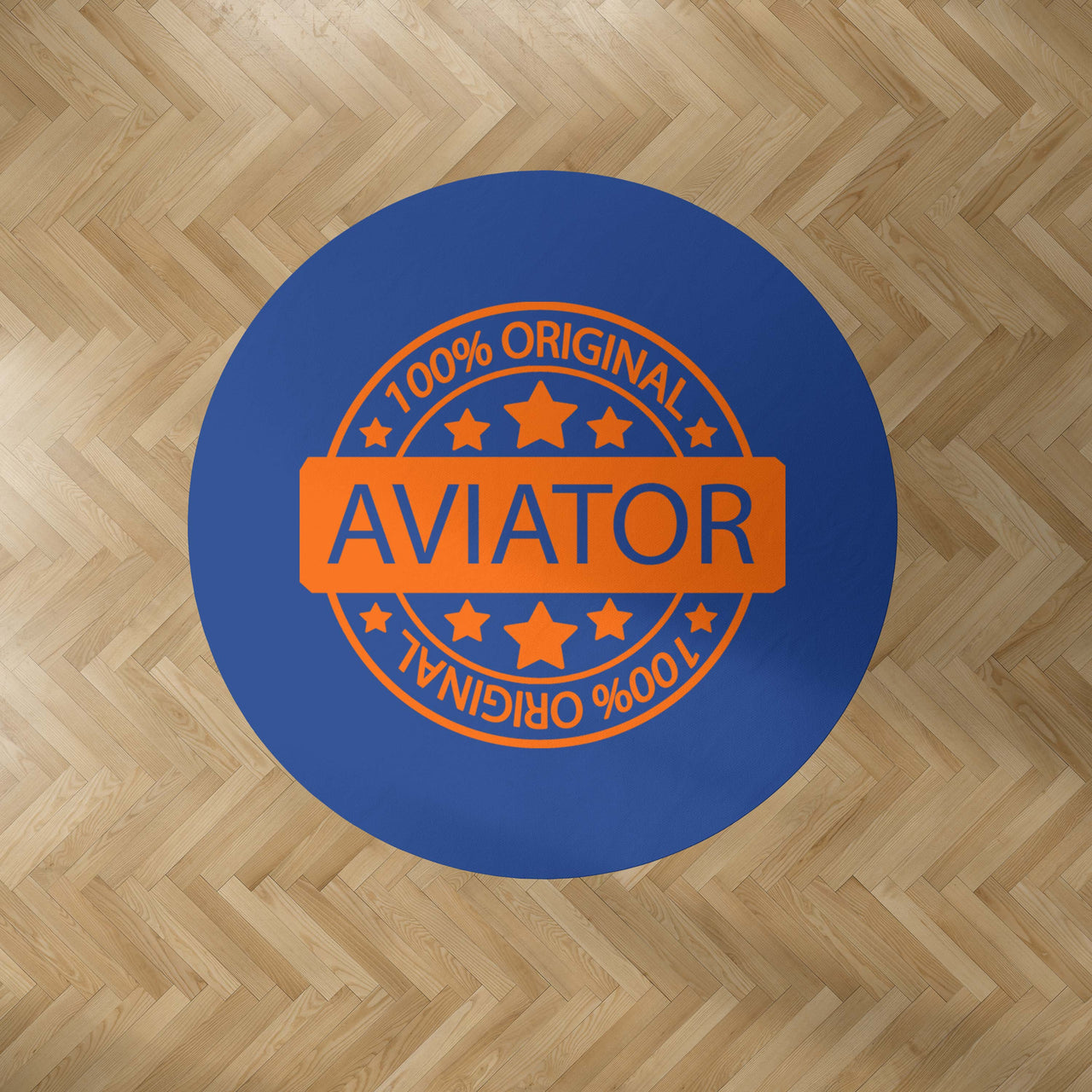 100 Original Aviator Designed Carpet & Floor Mats (Round)