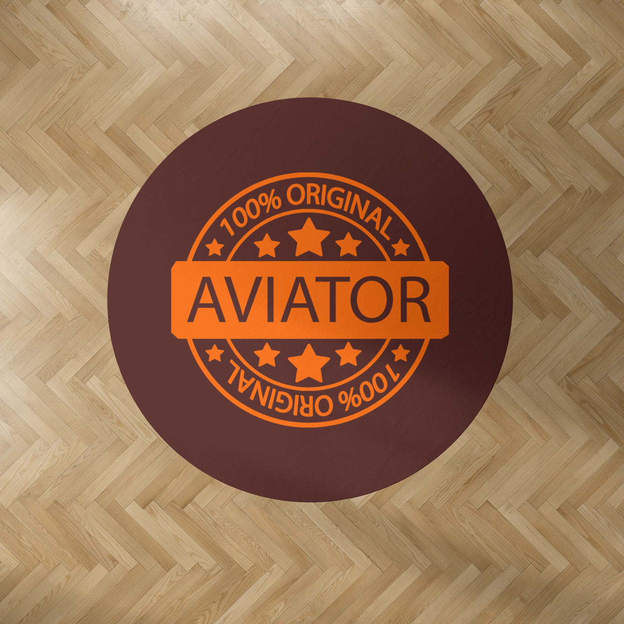 100 Original Aviator Designed Carpet & Floor Mats (Round)