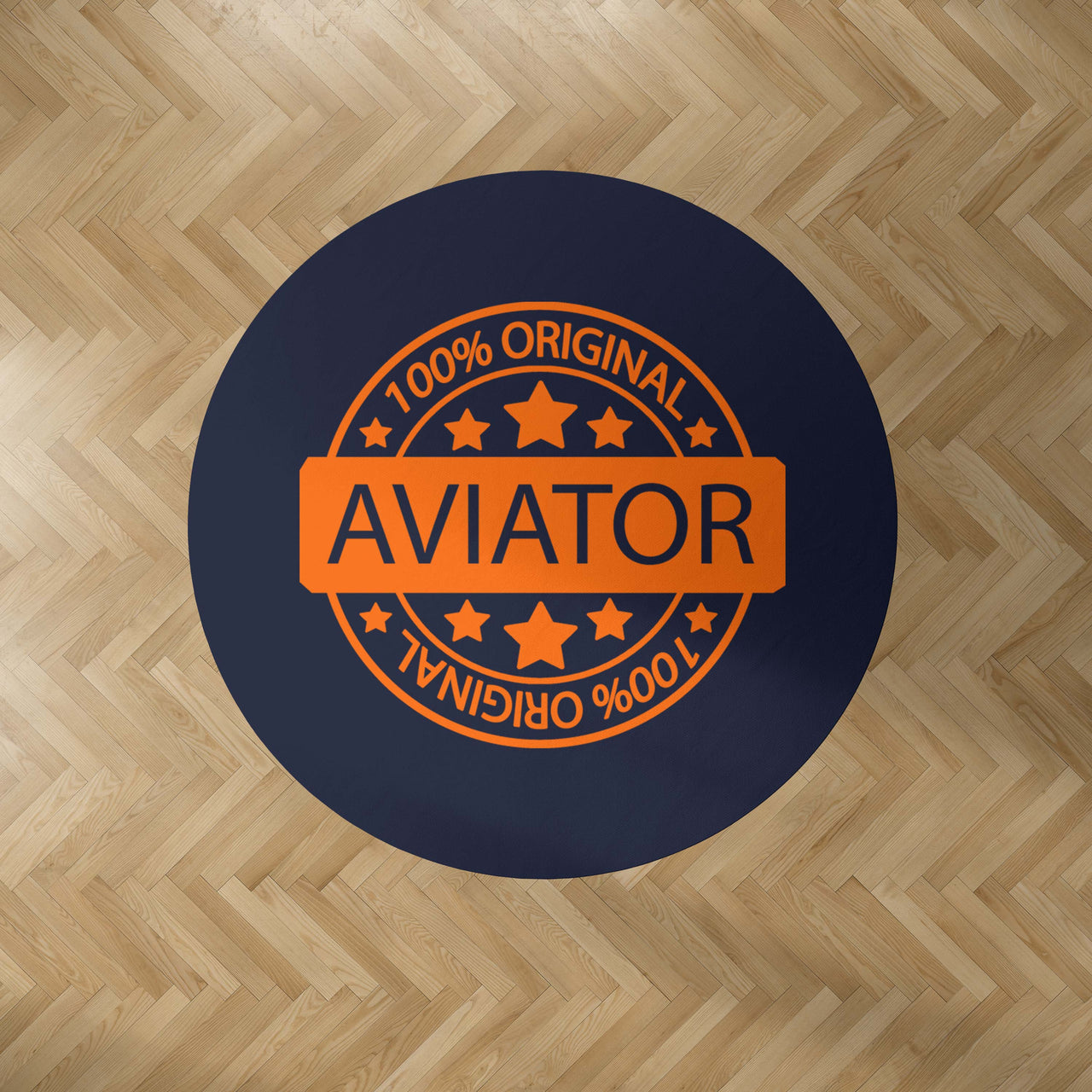 100 Original Aviator Designed Carpet & Floor Mats (Round)