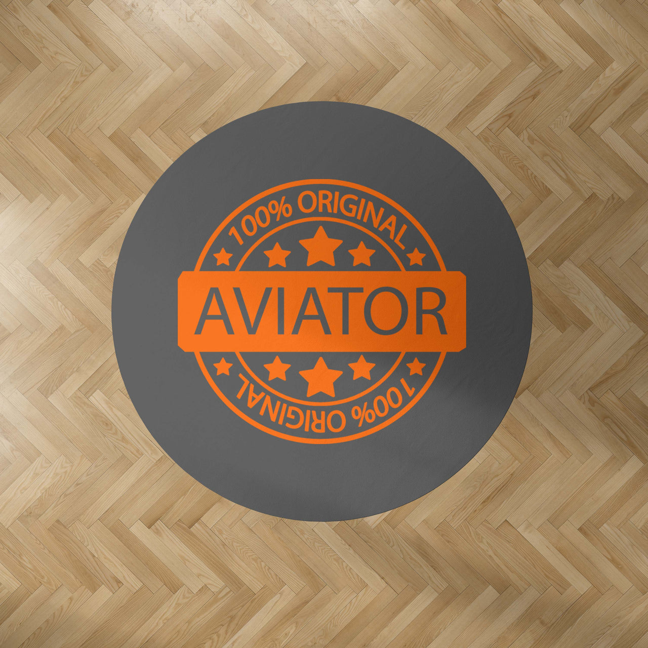 100 Original Aviator Designed Carpet & Floor Mats (Round)