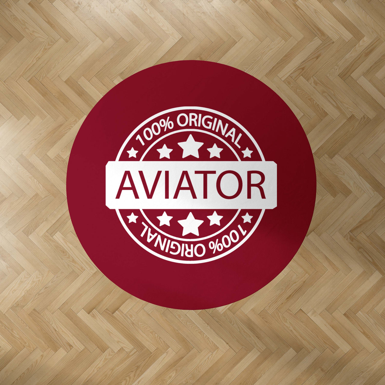 100 Original Aviator Designed Carpet & Floor Mats (Round)