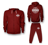 Thumbnail for 100 Original Aviator Designed Zipped Hoodies & Sweatpants Set