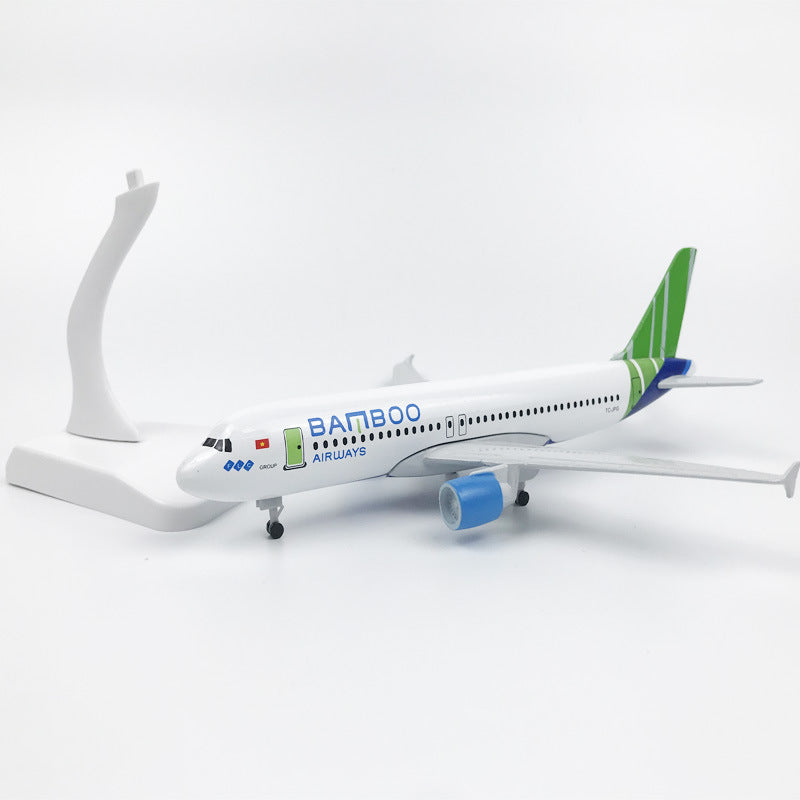 Vietnam Bamboo Airways Airbus A320 Airplane Model (20CM)