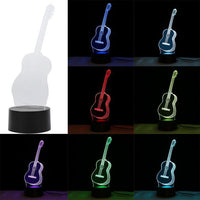 Thumbnail for 3D Beautiful Classic Guitar Designed Night Lamp