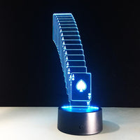 Thumbnail for 3D Poker Cards Designed Night Lamp