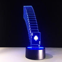 Thumbnail for 3D Poker Cards Designed Night Lamp