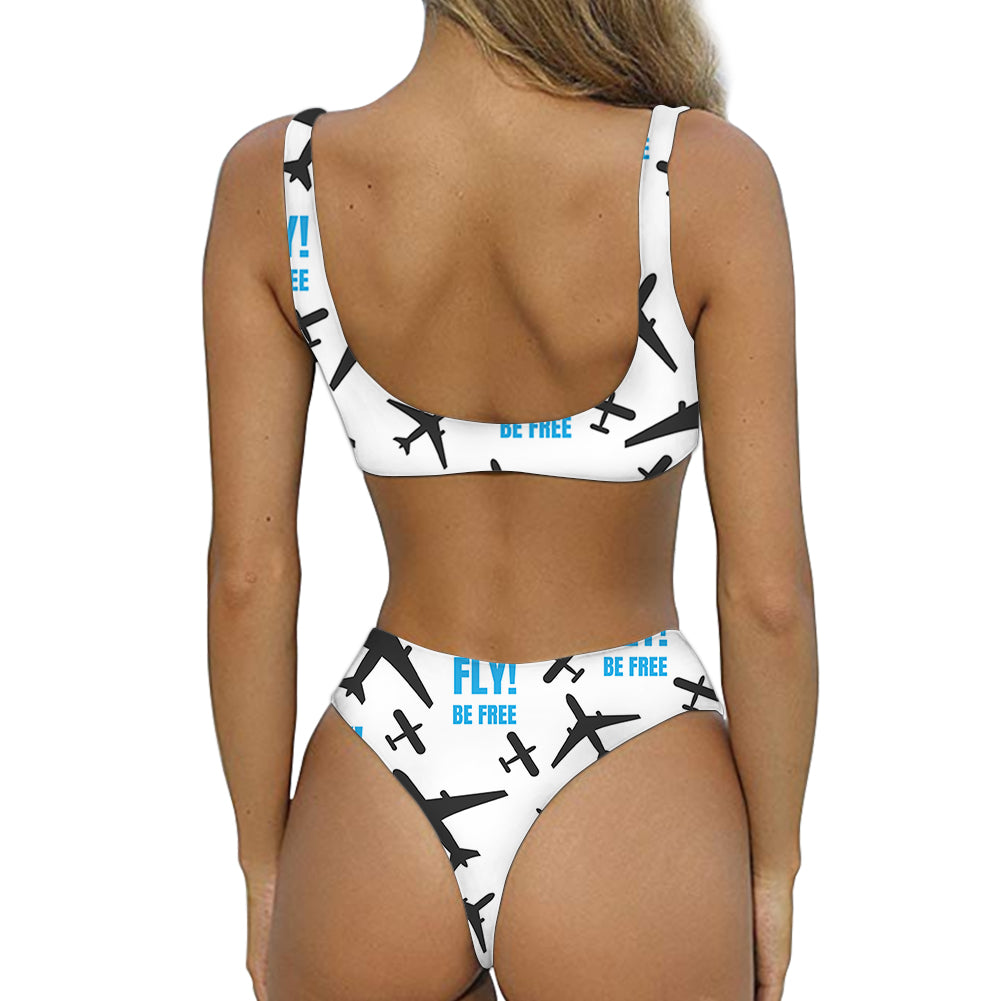 Fly Be Free White Designed Women Sexy Bikini Set Swimsuit