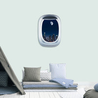 Thumbnail for Airplane Window & City Printed Wall Window Stickers