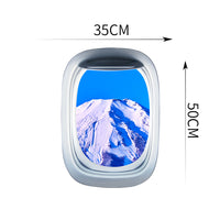 Thumbnail for Airplane Window & Mount Fuji Printed Wall Window Stickers