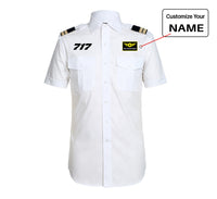 Thumbnail for 717 Flat Text Designed Pilot Shirts