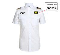 Thumbnail for 717 Flat Text Designed Pilot Shirts