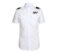 Thumbnail for 727 Flat Text Designed Pilot Shirts