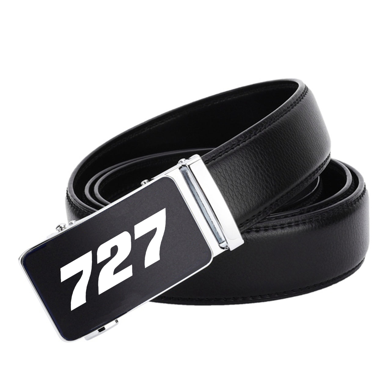 727 Flat Text Designed Men Belts