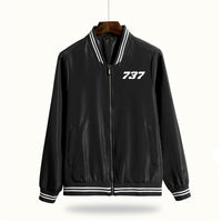 Thumbnail for 737 Flat Text Designed Thin Spring Jackets